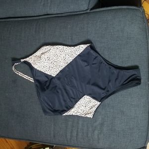 2/$25 or 3/$30 Leopard Print High Waisted One Shoulder Strappy One Piece SzXL